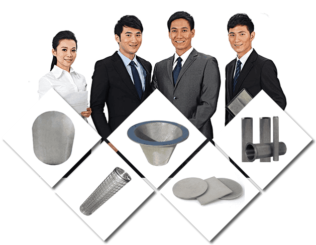 Our workers and sintered filter disc, filter cartridges and filter tubes.