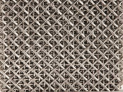 A piece of sintered square woven wire mesh