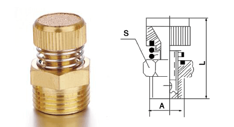  Type A exhasust throttle valve and a drawings on white background.