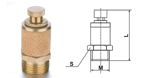 A Type B exhasust throttle valve and a drawings on white background.