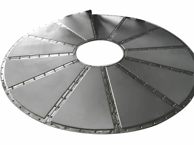 Sintered mesh stainless steel leaf filter disc consist of ten sector shape sintered filter discs